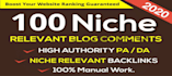 provide 100 niche relevant blog comment backlinks