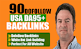 do 90 high da95 dofollow SEO backlinks USA link building service