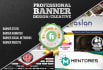 make a professional website banner