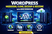 do a wordpress migration, clone, or restore backup with zero downtime