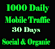 deliver mobile web traffic 30 days