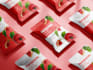 design minimalist box, pouch packaging or label