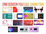 a professional youtube outro and end screen animation