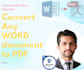 convert any word document to PDF or pdf to docx