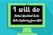 data capturing from web search and virtual assistant tasks