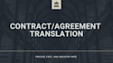 translate contracts and agreements from english to chinese