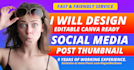 design pro social media editable canva template in 12h