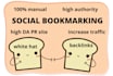 bookmarking submission in high da,pa sites manually