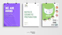 design party and event minimalist poster or flyer
