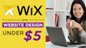 design single page wix website