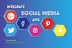 integrate social media apis in your app