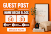 do guest post on home decor blogs