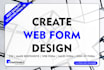 design HTML5, css3, responsive website , webform, design