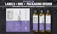 oil bottle label design hair oil label body massage oil packaging design