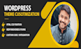 customize the wordpress or woo commerce theme asap