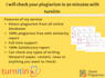 check your plagiarism in 30 minutes with turnitin