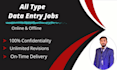 do linkedin research and data entry
