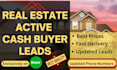 provide you real estate active cash buyer leads