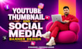 design custom youtube thumbnails, facebook covers, and linkedin banners