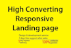 design responsive landing page