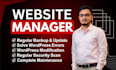 provide monthly wordpress website maintenance and support