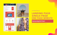 create landing page, single page, one page website professionally