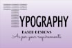create typographic designs as per your requirements