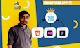 make web app using react js, node js, google firebase