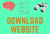 download any website today full site or one page, with all files and content