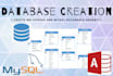 create ms access and my sql database