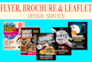 design creative flyers, brochure, postcard and leaflet