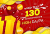 do unique  130 high domain white hat blog comment