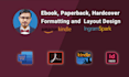 do KDP book formatting and  layout design