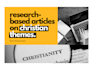 write research based articles on christian themes