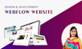 design a webflow landing page for your saas or startup