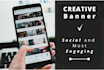 design a creative digital media banner