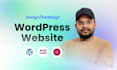 design redesign wordpress website, website development as a full stack developer
