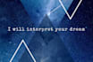 do dream interpretation and prophetic analysis