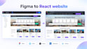 convert your figma design to a pixel perfect react js website