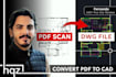 redraw 2d architectural plans from pdf to cad