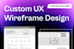 design wireframes for your website in figma
