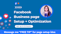 set up and optimize facebook business page for growth
