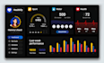 do design dark mode health admin panel