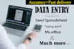 do word and excel data entry typing work