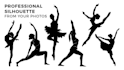 make silhouette and silhouette logo from your photos