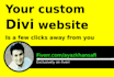 be your custom divi website developer, divi theme expert