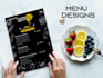 do menu, price list, brochure and flyer design in 24 hrs