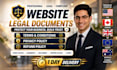draft privacy policy, terms and conditions, disclaimer pages