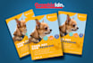 design flyer pet shop, pet grooming, pet store, pet clinic, etc