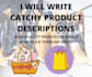 write catchy product descriptions that boost sales